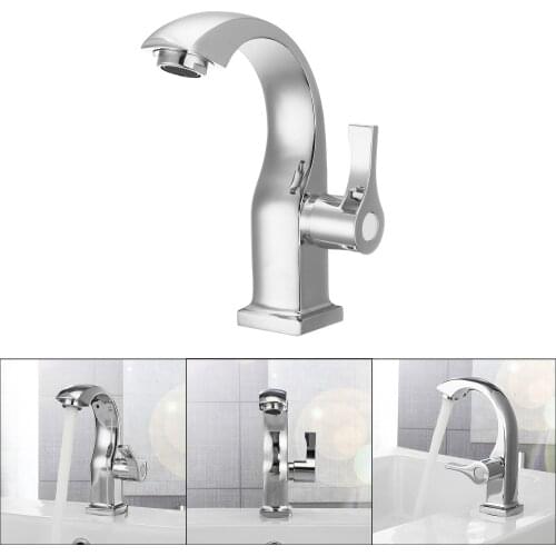 Chrome Bathroom Basin Copper Tap Single Handle Spout Sink Bath Cold Water Faucet Kitchens Faucets Single Holder Single Hole Tool