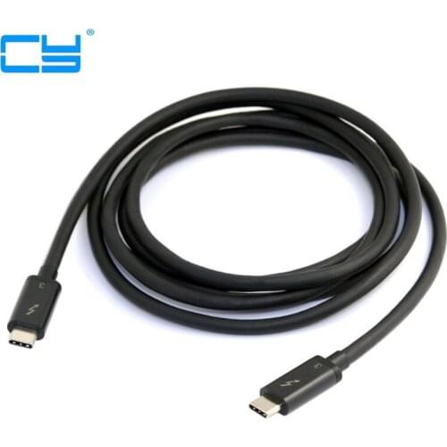 Thunderbolt 3 USB 3.1 USB-C Male to Thunderbolt 3 Male 40Gbps Cable for Dell XPS13 50cm 100cm