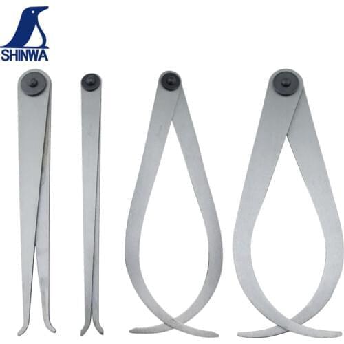 SHINWA Carbon steel gauge inside caliper outer caliper inner and outer caliper tube diameter measuring tool