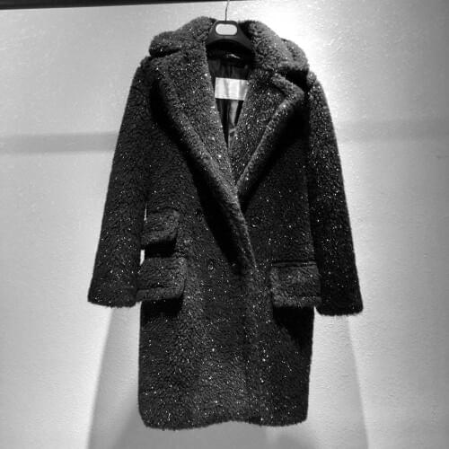 107154 classic women autumn winter extra long jacket vintage lady coat