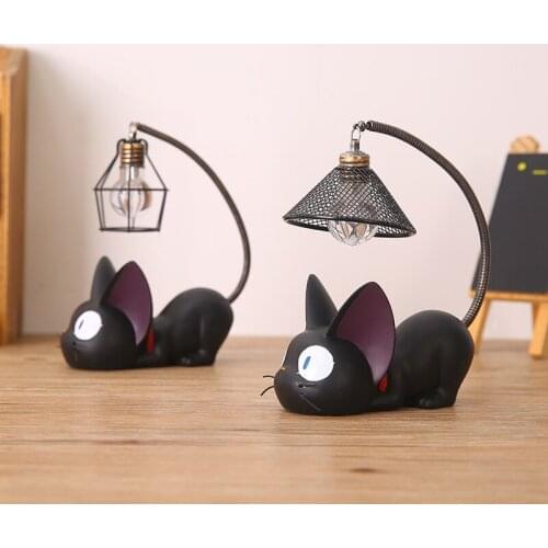 Creative Resin Crafts Magic Gigi Lovely Cute Cat Night Light Decoration Home Decoration Student Gift