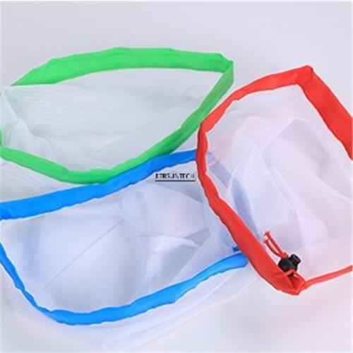 100pcs Mesh Vegetable Bags Produce Bag Reusable Cotton Mesh Vegetable Storage Bag Kitchen Fruit Vegetable with Drawstring