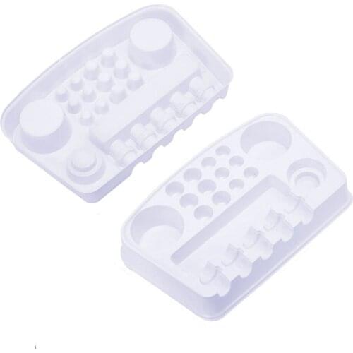 Disposable Tattoo Cartridge Holder Tray Transparent Plastic Stand Microblading Tattoo Needles Ink Makeup Tool