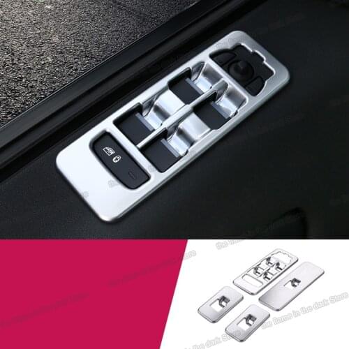 Lsrtw2017 abs black peach color car door lock buttons frame trims for land rover discovery sport 2014 2015 2016 2017 2018 2019