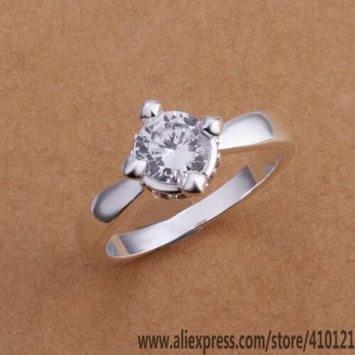 R184 Lucky Charm Silver Color Rings For Women Fashion Jewelry Wholesale Women Accessorie Fashion Ring /dvtamnaa Eqpanhwa