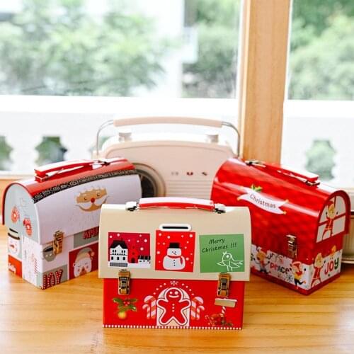 Christmas Theme Piggy Bank Coin Cash Storage Container for Kids Large Capacity Exquisite Santa Claus Snowman Elk Candy Box