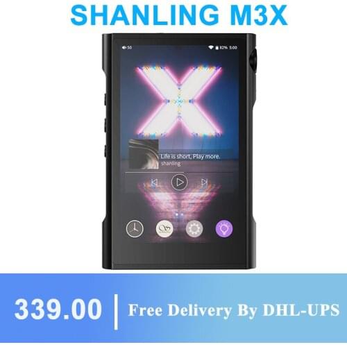 Shanling M3X MQA Support Hi-Res Portable Player Dual ES9219C DAC/AMP DSD256 384kHz/32bit Two-way Bluetooth 3.5mm&4.4mm output