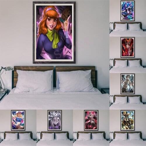 CH10 Anime Girl Cute Sexy Comic Daphane Mermaid Devil Dorthea Custom Silk Poster Home Deco Wall Art Christmas Gift