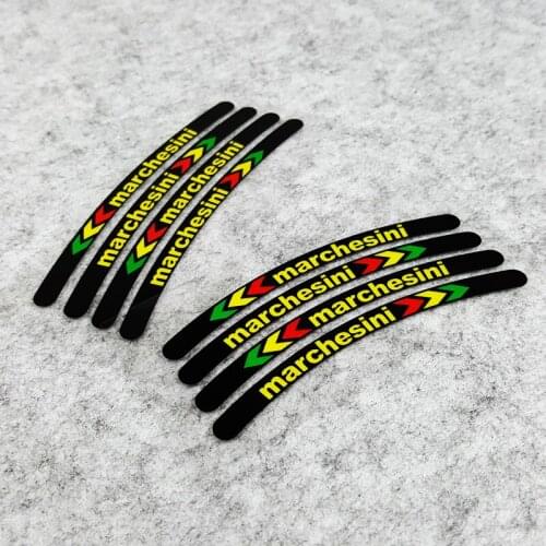 NO.S192 Italy Style High Quality Motorcycle Wheel Rim Motorbike Reflective Stickers Stripes ATV Hub Waterproof Decals