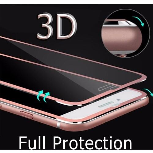 Titanium Alloy Metal Frame 3D Curved Edge Screen Protector Tempered Glass Full Cover for iPhone X 10 Glass Film