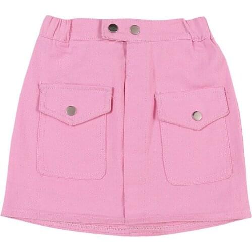 Girl Skirts Children 2021 New Summer Culottes Baby Fashion All-Match Casual Kids Solid Color Short Tkirt For Girls Clothes 4-11T