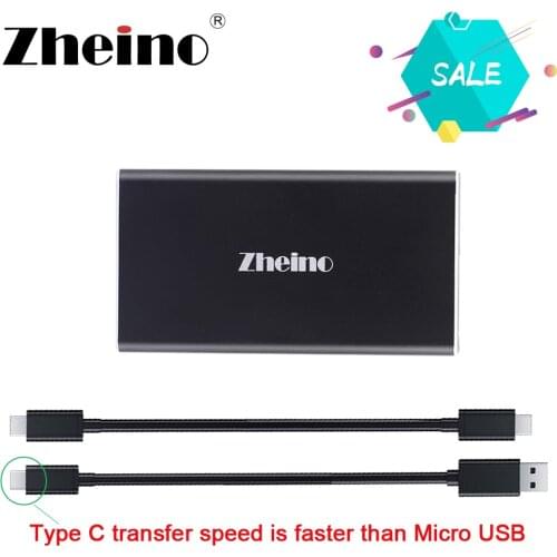 Zheino External Hard Drive SSD Type C USB 3.1 120GB 240GB 500GB 128GB 512GB External Storage Portable SSD Hard Drive for laptop