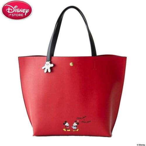 Women Fashion Disney Mickey Mouse Cartoon Backpack Bag Large Capacity Shoulder Bag Lady Tote Messenger Bag