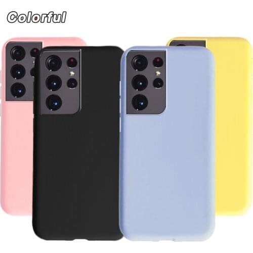 Liquid Silicone Case For Samsung Galaxy S21 Ultra 5G Phone Cover Soft TPU Coque For Samsung S21 Plus S 21 S21Ultra S21+ Funda
