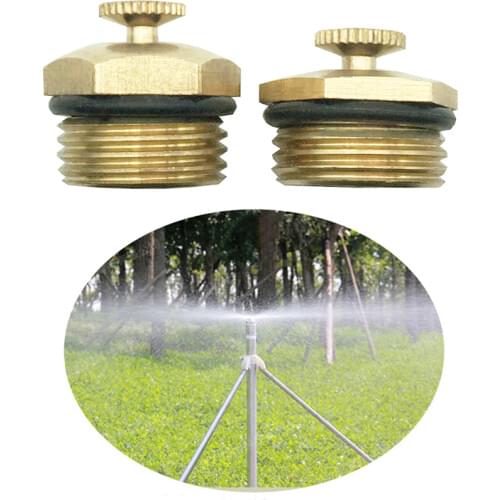 L039 1pc Drip Agricultural Sprayer Nozzle Golden Brass Fountain Nozzle Sprinklers Head for Garden Lawn Watering