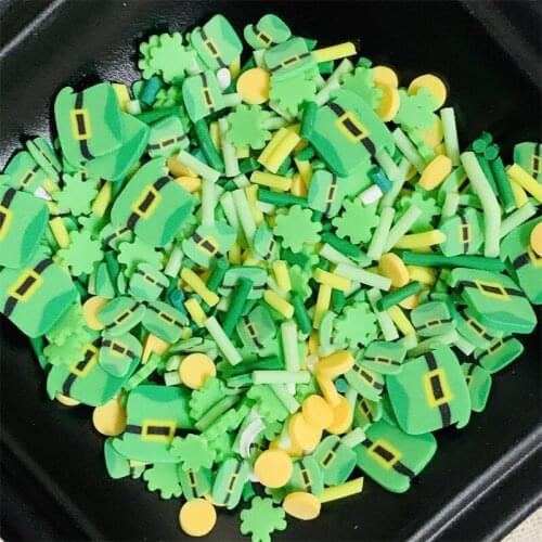 100g Mix Hats Polymer Clay Pearls Cartoon Slices Sprinkles For Crafs DIY Making Nail Art Decoration Plastic klei Mud Acces