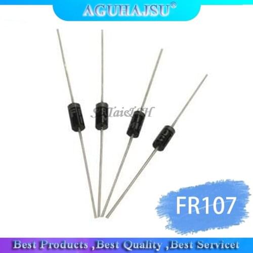 100PCS Rectifier Diode FR107 1A 1000V DO-41 fr107