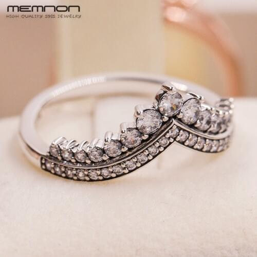 2018 Autumn Princess Wish heart rings 925 sterling Silver rings for women silver 925 jewelry ring anillos Memnon fine Jewelry