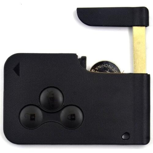 2021 Newest ID46 PCF7947 Chip For Re*nalt Remote Key 3 Buttons 433Mhz Smart Card Emergency Insert