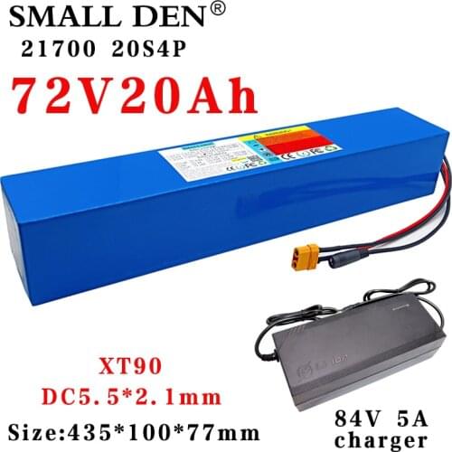 72V 20Ah 21700 Lithium battery pack 20S4P 1000W-3000W High Power 84V Electric bicycle Scooter motorcycle batteries + 5A Charger