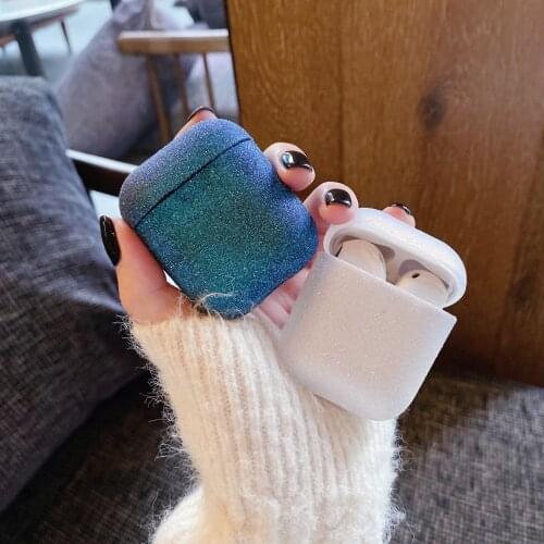 For Airpods Case Glitter Luxury Diamond Sparkling Rhinestone Silicone Cases Air pods 2 Fluorescent Chic Soft Protection Cover