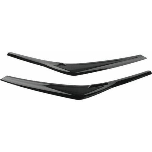 Black Headlight Eyelid Cover Head Light Lamp Eyebrows Molding Trim for 2018-2021 Toyota Camry