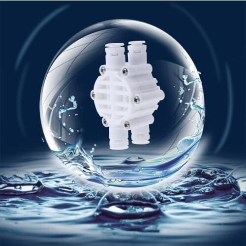 Free_on 4 Way 1/4 Port Auto Shut Off Valve For RO Reverse Osmosis Water Filter System