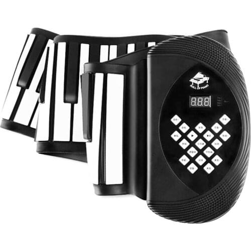 Hot-Piano Keyboard 88 Keys Roll Up Piano With Premium Grade Silicone And Speakers For Kids Beginners Hobby-Specialty & Gifts