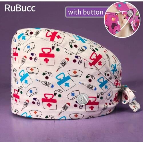 Unisex Surgical Operating Room Nurse Hats Veterinary Pet with Beauty Salons Eye Hospital Clinical Surgical Doctor Medical Caps