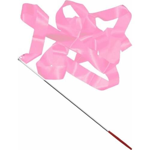 4M Colorful Dance Ribbon Gym Rhythmic Art Gymnastic Streamer Twirling Rod Stick