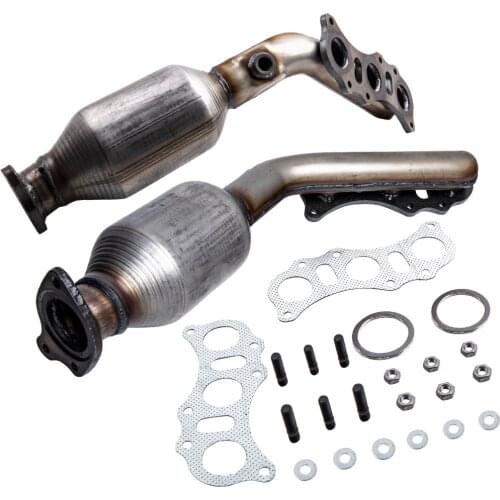 For Toyota 4Runner 4.0L PAIR Of Manifolds Catalytic Converters 2003- 2009 Driver Passenger Side Front Left & Right