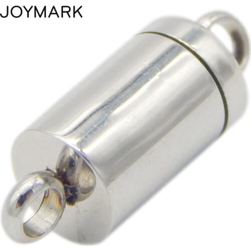 20mmx7mm Barrel Shape Stainless Steel Magnetic Clasps Jewelry Accessories For Bracelet Necklace Making 10pcs/lot BXGC-078