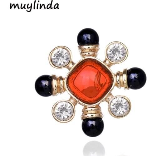 Muylinda Cross Trendy Pins And Brooches Jwelry For Mens Suit And Women Flower Brooch