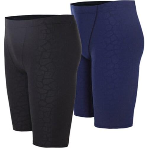 Men Swimwear Tight Swim Trunks Plus Size Quick Dry Swimming Jammer Competition Racing Swimsuit Boys Swimwear Pants Long Briefs