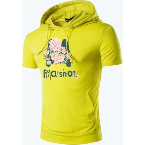 Man Breathable T Shirts Summer Autumn Loose Sports Jogging Tops Clothes Leisure Versatile Crew Neck Cool Hooded Tees