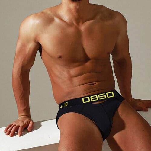 0850 Mens Panties Gay Sexy Underwear Men Briefs Cotton Breathable Man Underpants Lingerie U Convex Pouch Cuecas Low Waist Brief