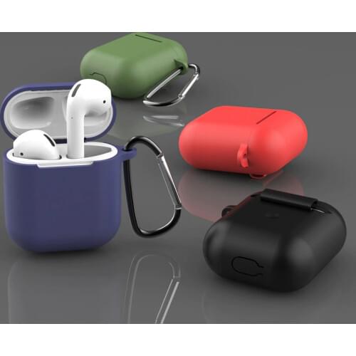 Soft Silicone Case AirPods storage case Earphone Protective Cover drop Protective Charging Storage Boxes proper case