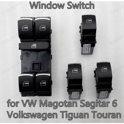 Polarlander 100% New Window Lifting Switch 5ND959857 5ND959855 for /aw-V/W M/agotan S/agitar 6 V/olkswagen T/iguan T/ouran