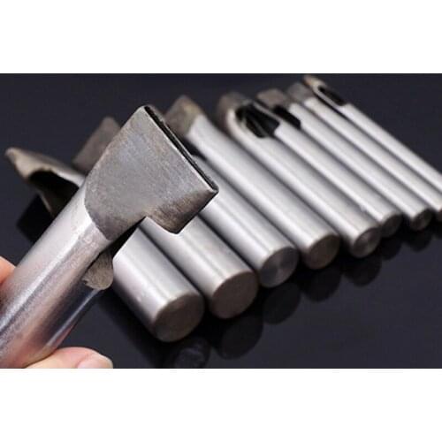 New Leather Hand Tool DIY Craft Steel Spike Snap Rivet Studs Punch Setter 4*10mm