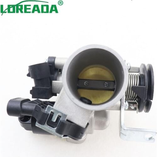 LOREADA Original Motorcycle Throttle body for Motorcycle 125 150CC with Delphi IACA 26179 and TPS Sensor 35999 Bore Size 34 mm