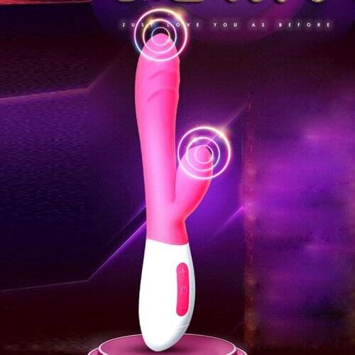 Rechargeable Silicone AV Vibrator Dildo G-Spot Massager Sex Toy For Women Vagina Clitoral Stimulator Female Masturbation Tools