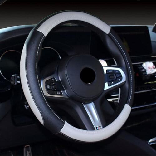 Fit For Most Car PU Leather Car Steering Wheel Cover for Ford focus 2 3 BMW e46 e39 Volkswagen Toyota Chevrolet cruze Opel