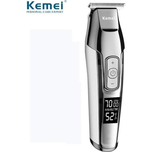 Barber Professional Hair Clipper LCD Display 0mm Baldheaded Beard Hair Trimmer for Men DIY Cutter Electric Haircut Machine
