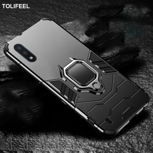 Shockproof Armor Case For Samsung Galaxy M01 A01 Core Case Stand Holder Magnetic Ring Phone Back Cover For Samsung A01 M01 Coque