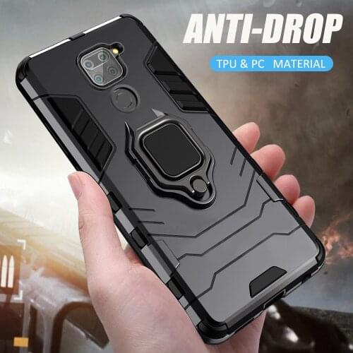 Shockproof Bumper For Xiaomi Redmi Note 9 Case Soft Silicon Armor Stand Protective Phone case For Xiaomi Redmi Note 9 cover