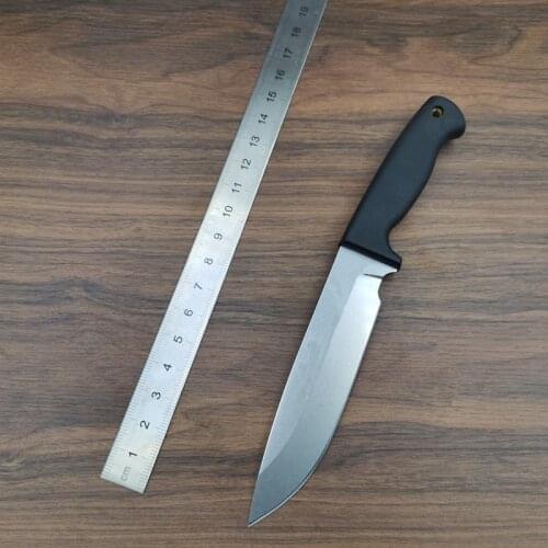 A8 Steel Blade Straight Knife High Quality Rubber Handle Fixed Blade Outdoor Camping Tactical Knives Camping EDC Tool
