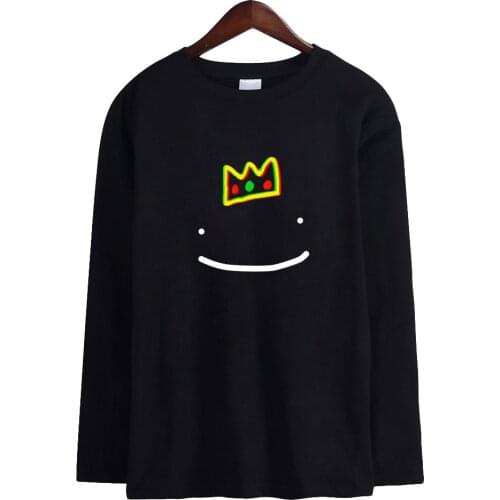 Ranboo Merch Long Sleeve T-shirts Men Casual Trendy Style Tshirts Streetwear Tee Shirts