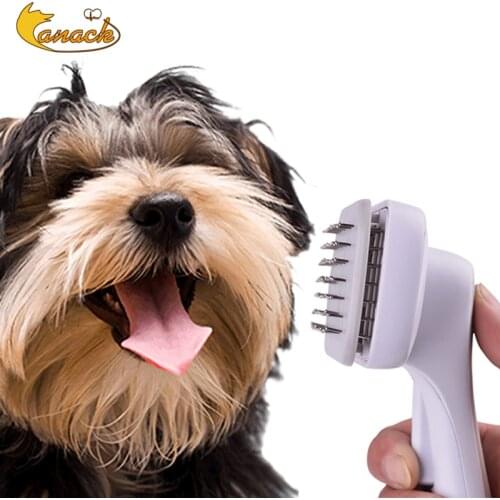 High Quality Dog Combs For Dogs Automatic Hair Removal Comb Hair Brush Remover Hair Grooming Pet Comb