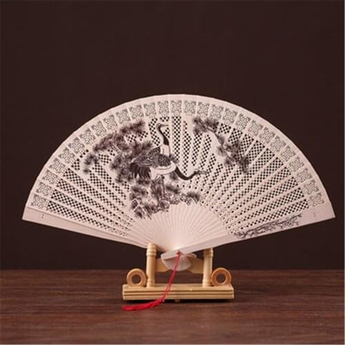 Sale by Bulk 50pcs personalized wood wedding favours fan party give aways sandalwood folding hand fans