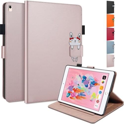 Cute Cartoon Tablet Case For iPad 9.7 2018/2017 6th Generation A1822 A1823 A1893 A1954 Sleep Auto Awake Flip Cover iPad 5 6